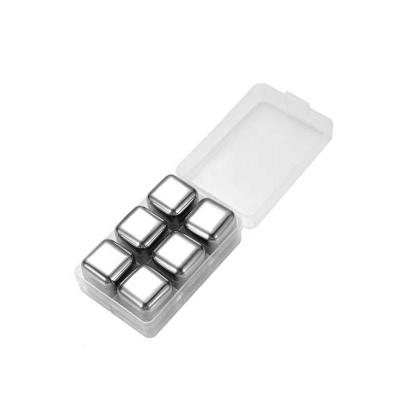 China Sustainable Amazon Vends 304 Stainless Steel Whiskey Auxiliary Stones Bar Cooling Well Ice Cube For Cola Wine Drinks for sale