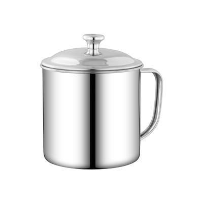 China 304/201/410 Stainless Steel Water Drink Cup Sustainable Good Quality Promotional Coffee Mug With Lid for sale