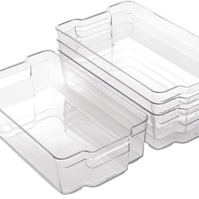 China Sustainable Multi-Use Organizer Bins Built-in Handles Home Organization  Freezer Organizer for sale