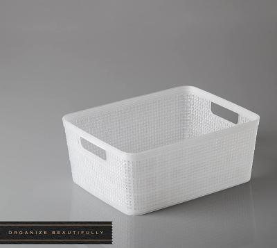 China Sustainable Hot selling factory price household 2022 collection full size  Multi-functional plastic storage basket for sale