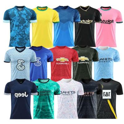 China 2021 Soccer Club Singlet Low Price Soccer Jersey Shirt Sets Custom Made Maillot De Foot For Sports for sale