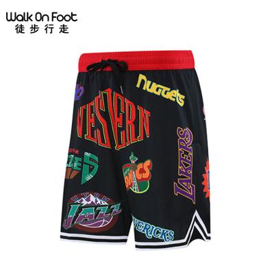 China Custom Retro Old School Vintage Logo Antibacterial Streetwear Just Style Men's Don Basketball Shorts for sale