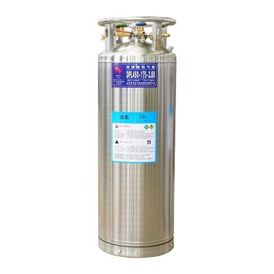 China Industrial Factory Supply Direct Liquid Oxygen Cylinder 210L 2.3Mpa For Hospital Use Cryogenic Dewar for sale