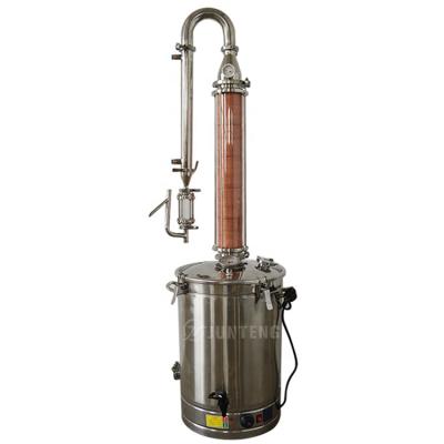 China Household Alembic Copper Alcohol Natrual Factory Vacuum Still Leaves Fruits/Flowers/Leaves Rose Essential Oil Extraction Making Distiller for sale