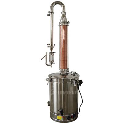 China Fruits/Flowers/Leaves Laboratory Small Household Distiller Natrual Plant Vacuum Steam Rose Extracting Making Machinery Essential Oil Distiller For Sale for sale