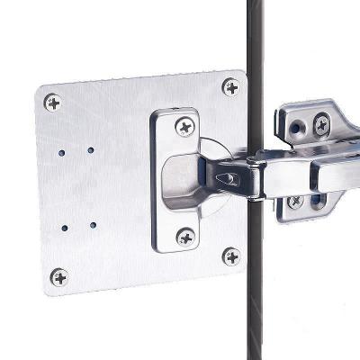 China Modern Easy Installation Stainless Steel Door Hinge Repair Plate Flat Repair Brace Frames Joining Plate For Furniture Cabinet for sale