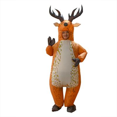 China Sets Fancy Dress Christmas Party Cosplay Elk Inflatable Costume With Smart Design For Sale for sale