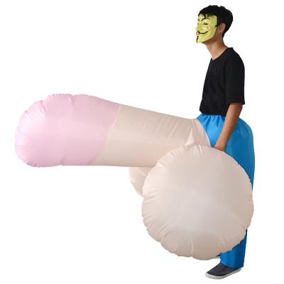 China Blow Up Inflatable Suit Adult Party Cosplay Party Cosplay Halloween Costume Bachelorette Party Penis Inflatable Penis Costume for sale