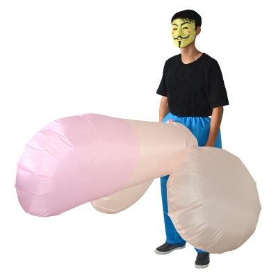 China As Pictures Halloween Party Fun Inflatable Pecker Suit Penis Adult Cosplay Costume for sale