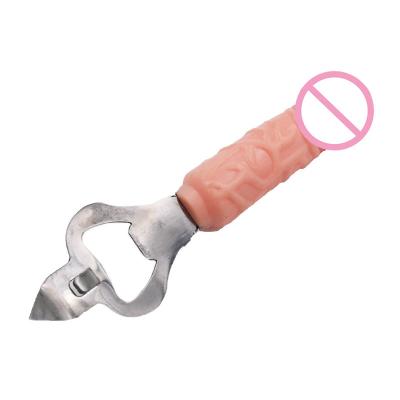 China Cosplay Girls Night Out Bachelor Hen Party Supplies Big Pecker Gifts Shaped Penis Bottle Opener for sale