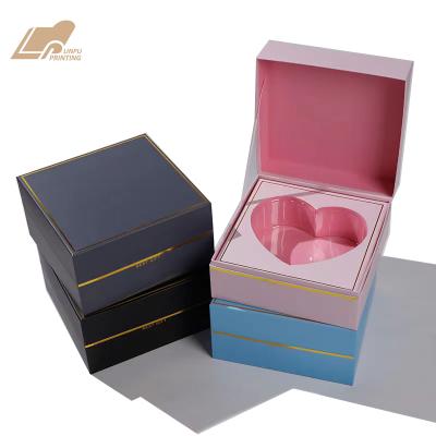 China Recycled Materials Valentine's Day Flower Gift Box Bouquet Flower Arrangement Box Florist Gift Box for sale