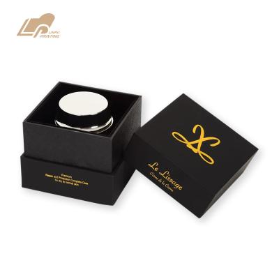 China Recycled Materials Luxury Packaging Box With Gold Stamping Cosmetic Box Jewelery Box for sale