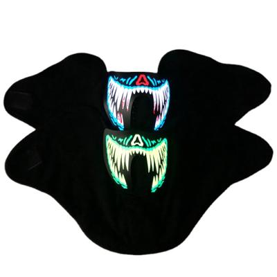 China Sound Activated Mask 2022 New Style Led EL Seeing Mask For Halloween Party for sale