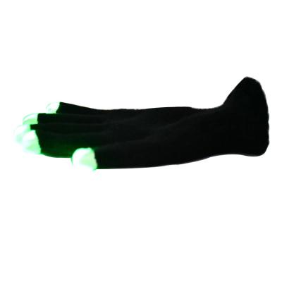 China Blink-Steady Blink-Slow Fast On Hong Jing Company Party Supply Black Led Light Mittens With Led Light for sale