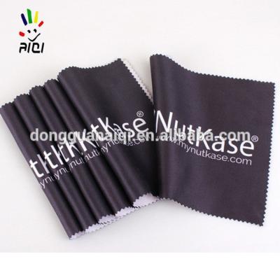 China Bule Eye Glass Cleaning Cloth Eco - Friendly Microfiber With Logo for sale