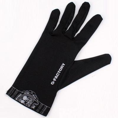 China Watch Jewelry Goggles Custom Printed 5 Fingers Microfiber Gloves For Jewelry Polishing for sale