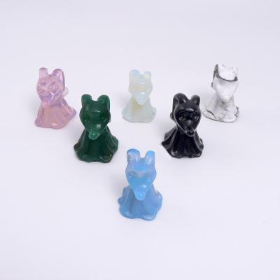 China China Wholesale Crystal Hand-carved High Quartz Animal Ghost Dog Zero Dog For Decoration for sale