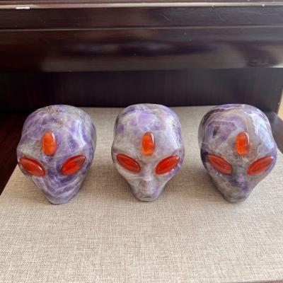 China China Hot Sale Natural Crystal Amethyst Dream Statue Foreign Crystal Skulls for sale