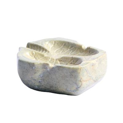 China Lung Crystal Natural Stone Unique Statues China Carving Crystal Ashtray for sale