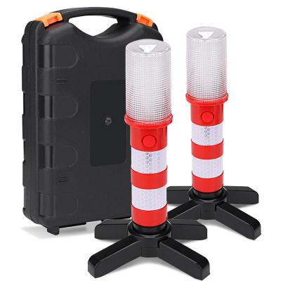 China 2pcs Multi Function Camping Led Traffic Stick Light Safety Camping Emergency Warning Flash Led Light for sale