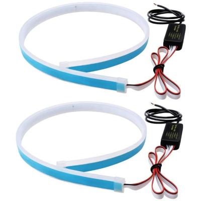 China Overflowing Turn Signal Lights 30cm 45cm 60cm Light Strip Car Headlight Decorative Strip Coaster Led Overflowing Turn Signal Lights for sale