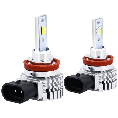 China 2PCS H8 H11 Led Fog Lights Auto Running Lamp White LED 12V 24V DJ282 Driving Bulb 2SMD 1442LM 6000K Auto Light Universal for sale