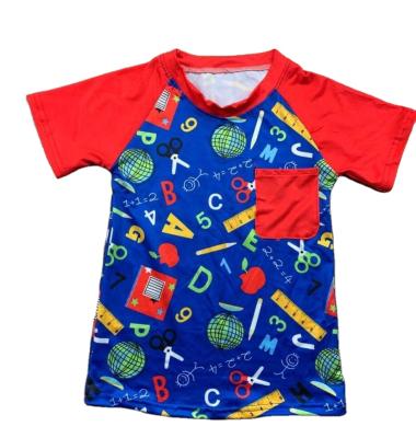 China Boutique children's breathable clothing knit cotton printed RTS and high quality children's cotton children's clothing for sale