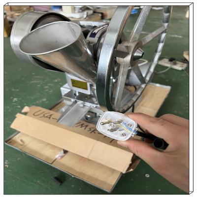 China TDP-1.5 Hand Operated Tablet Punching Machine 15KN Automatic Tablet Press Aluminum Alloy for sale