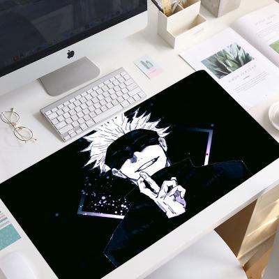 China Radiation Protection Anime Jujutsu Kaisen XL The Big Locking Edge Gaming Mouse Pad Computer Gamer CS GO Keyboard Mouse Pad Manga Mousepad for sale