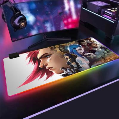 China Super Soft PASSIONATE LED Gaming Mouse Pad RGB Backlit Mouse Pad For Gaming for sale