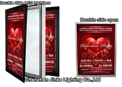 China Large Double Sided Poster Frame LED Light Box Sign With Acrylic Panel for sale