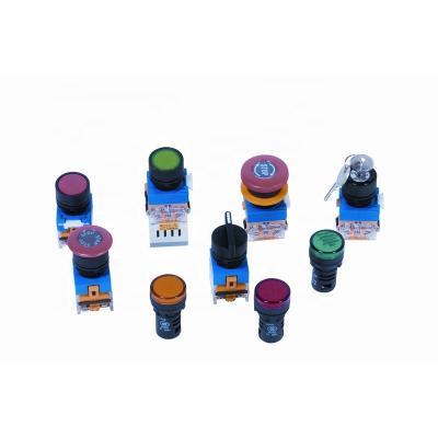 China LED Self Recovery Button Electrical Component Supply Self-Locking  LAY37 Te koop