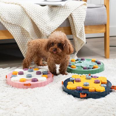 China IQ Puzzle Game Cat Dog Toys Pet Puzzle Toy Slow Feeder Bite Resistant Interactive Train Intelligence Skin Treats for sale