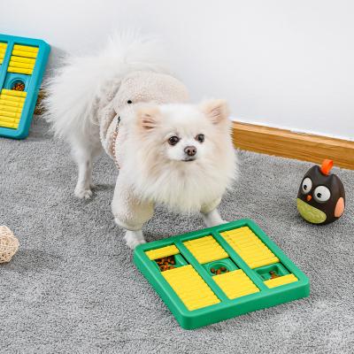 China Hot Selling Viable Interactive Toy Puzzle Slow Feeder Multiple Hidden Boxes Amazon Pet Treat Game Dog Food Bite Resistance for sale