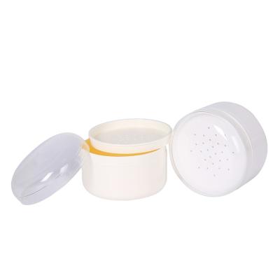 China 120g pp cosmetic container baby talcum powder cosmetic jar with dome lid BPA free packaging container for sale