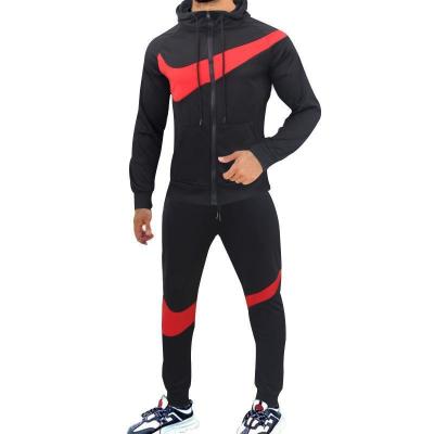 China OEM Viable Factory Brand Custom Logo N Sports Jogger Suits Full Zip Up Hoodies Mens Tracksuit Pants for sale