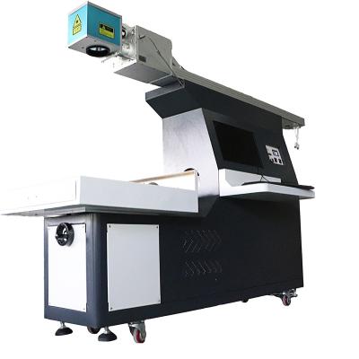 China Wood dynamic laser leather jeans paper reci laser tube 100W galvo CO2 laser marking machine for sale