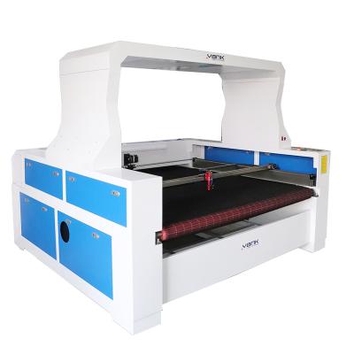 China Fabric Making High Precision CCD Camera Laser Cutting Machine for sale