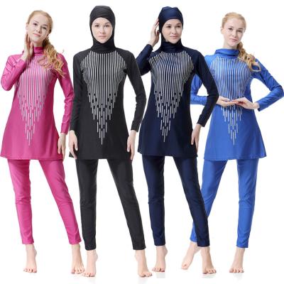 China Breathable Plus Size Adult Arabic Beach Wear Muslim Swimwear For Muslim Women for sale