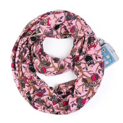 China Fashion Customized Infinity Cashmier High Quality Fashion Knitted Scarf OEM Factory Price Scarf/Factory Neck Warmer for sale