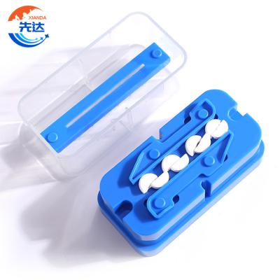 China Eco-Friendly Pill Cutter Multiple Organizer Medicine Pill Box Portable Plastic Pill Box Medicine Storage Vitamin Case Cutter for sale