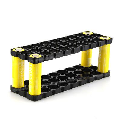 China Factory Wholesale 18650 Anti-fire 3x9 Lithium Battery Holder OEM Battery Holder ABS Plastic PC Material 18650 Battery Holder for sale