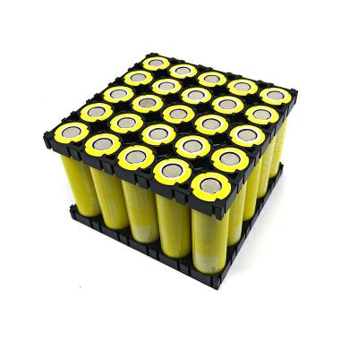 China Anti-fire factory wholesale 18650 lithium battery support 5x5 OEM battery support ABS PC material 18650 plastic holder for sale