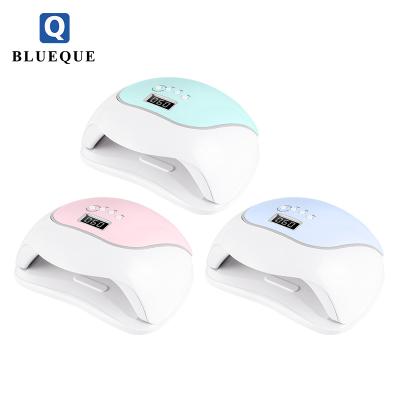 China ABS BLUEQUE 2021 High Power 120W V5 Nail Lamp Led Manicure Lamp Nail Dryer For Salon Nail Polish for sale