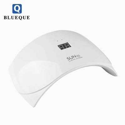 China 2019 BLUEQUE ABS UV Sun Nail Lamp 24w Led Nail Dryer for sale