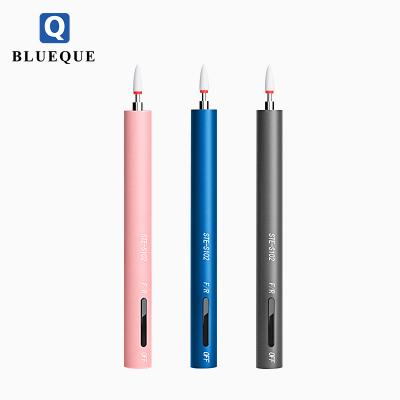 China Rechargeable Stainless Steel Nail Polish Pen for Manicure and Pedicure Set for Gel Remove Portable 12000 RPM USB Nail Drill Pen for Nail Art for sale