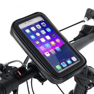 China ABS Bike Waterproof Motorcycle Phone Holder Case Bike Phone Bag For iPhone Xs 11 Samsung s8 s9 Stand Support Scooter Mobile Cover for sale