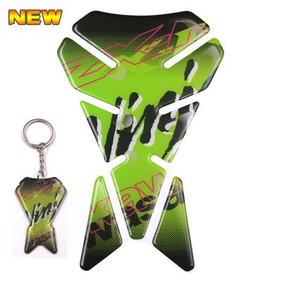 China Fish bone sticker locomotive sword new motorcycle fuel tank stickers + keychain soft rubber waterproof paste applicable to Yamaha YZF R1 R6 for sale