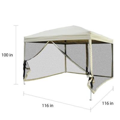 China Outdoor Wholesale Car Tent Folding Outdoor Gazebo Tent Canopy Wedding Party 10x10 Mosquito Net for sale