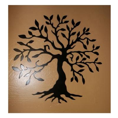 China Eco-friendly Decorative Laser Cut Metal Design Leaves Indoor And Outdoor Metal Wall Art for sale